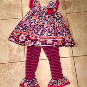 Bonnie Jean 4T Matching Ruffles Set